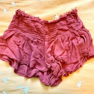 Free People Intimately Orange Shorts XS